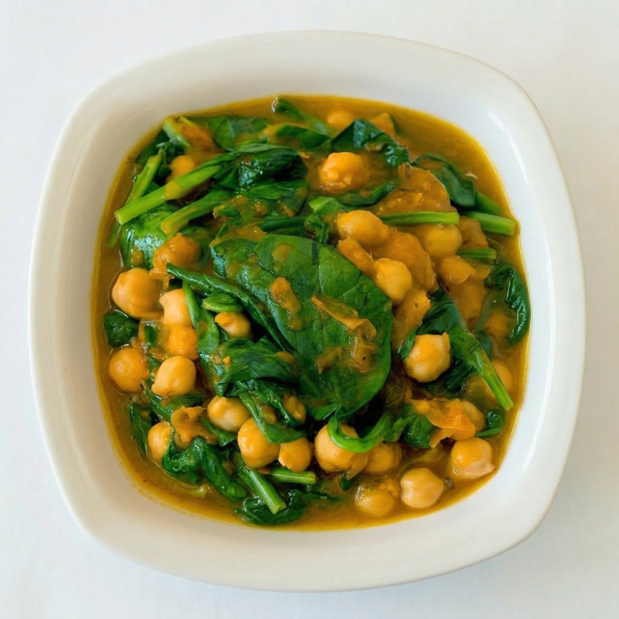 Combo Chana Saag - Baby Spinach, Garbanzo & Tomato Curry.
