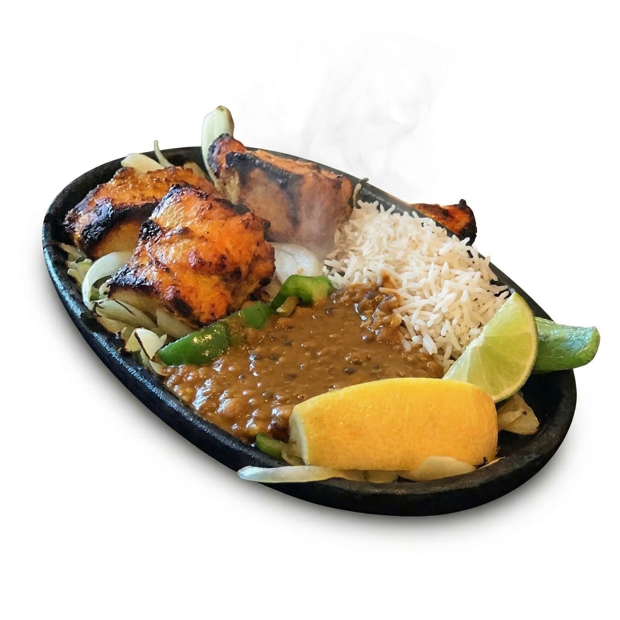 Combo Poleko Kukhura - Sizzling Chicken Platter.