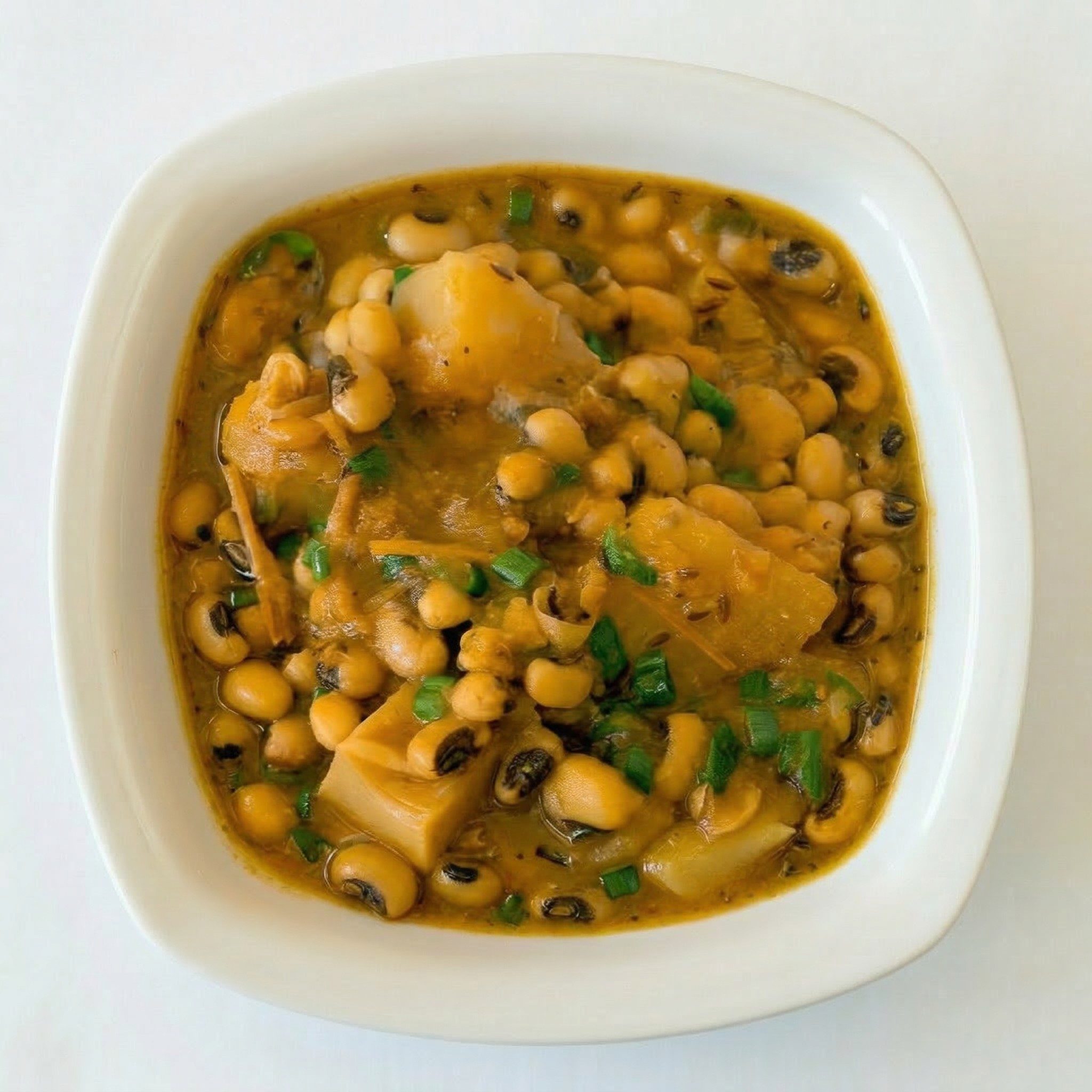 Combo Aloo Tama Bodi - Potato Black-Eyed Peas & Bamboo Shoot Curry.
