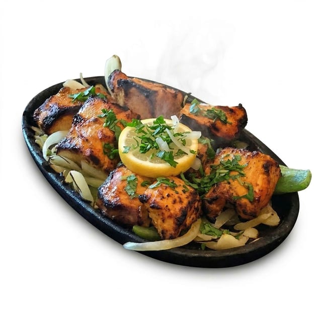 A la Cartepoleko Bheda - Sizzling Lamb Platter.