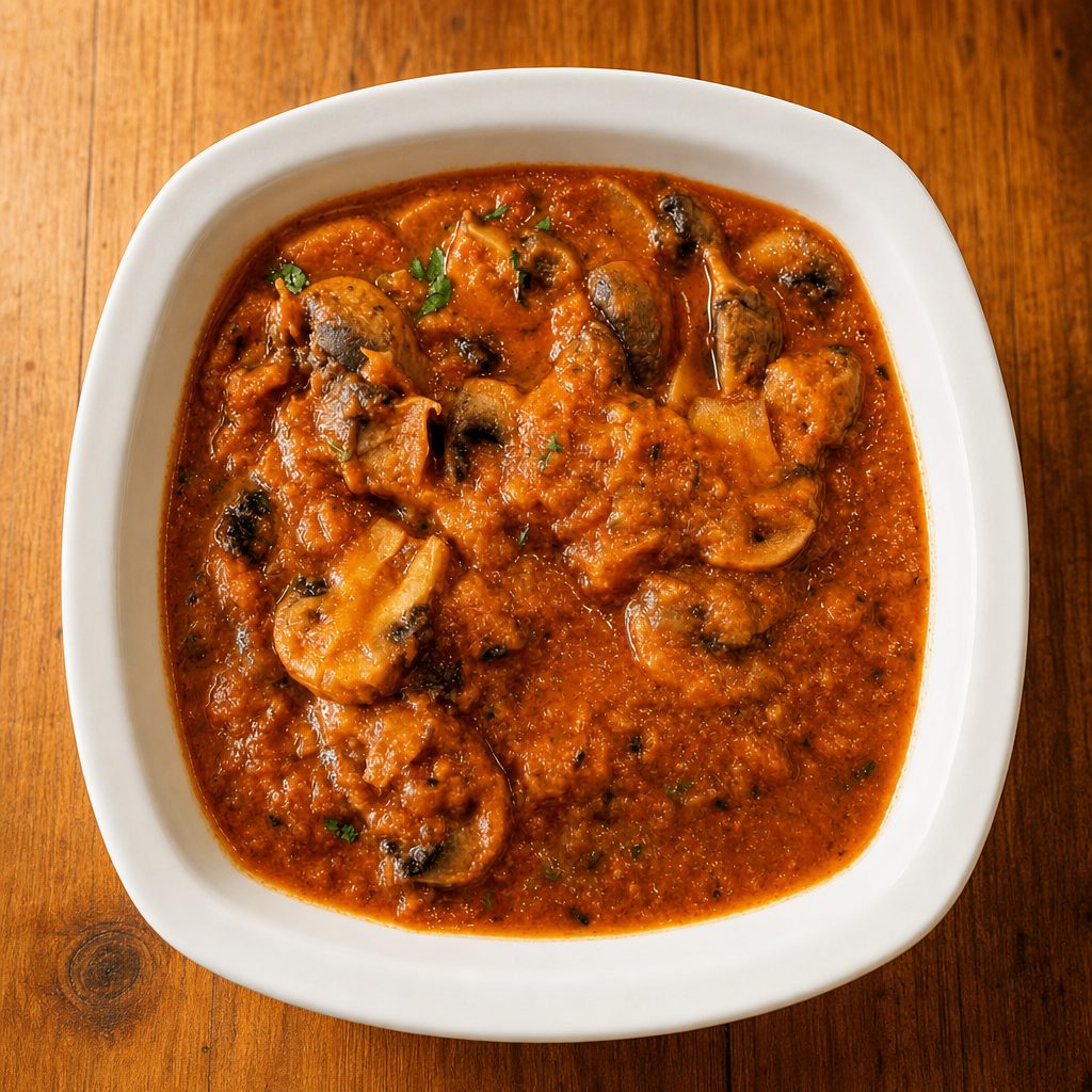 A la Carte Syamola Tarkari - Cremini Mushroom Curry.