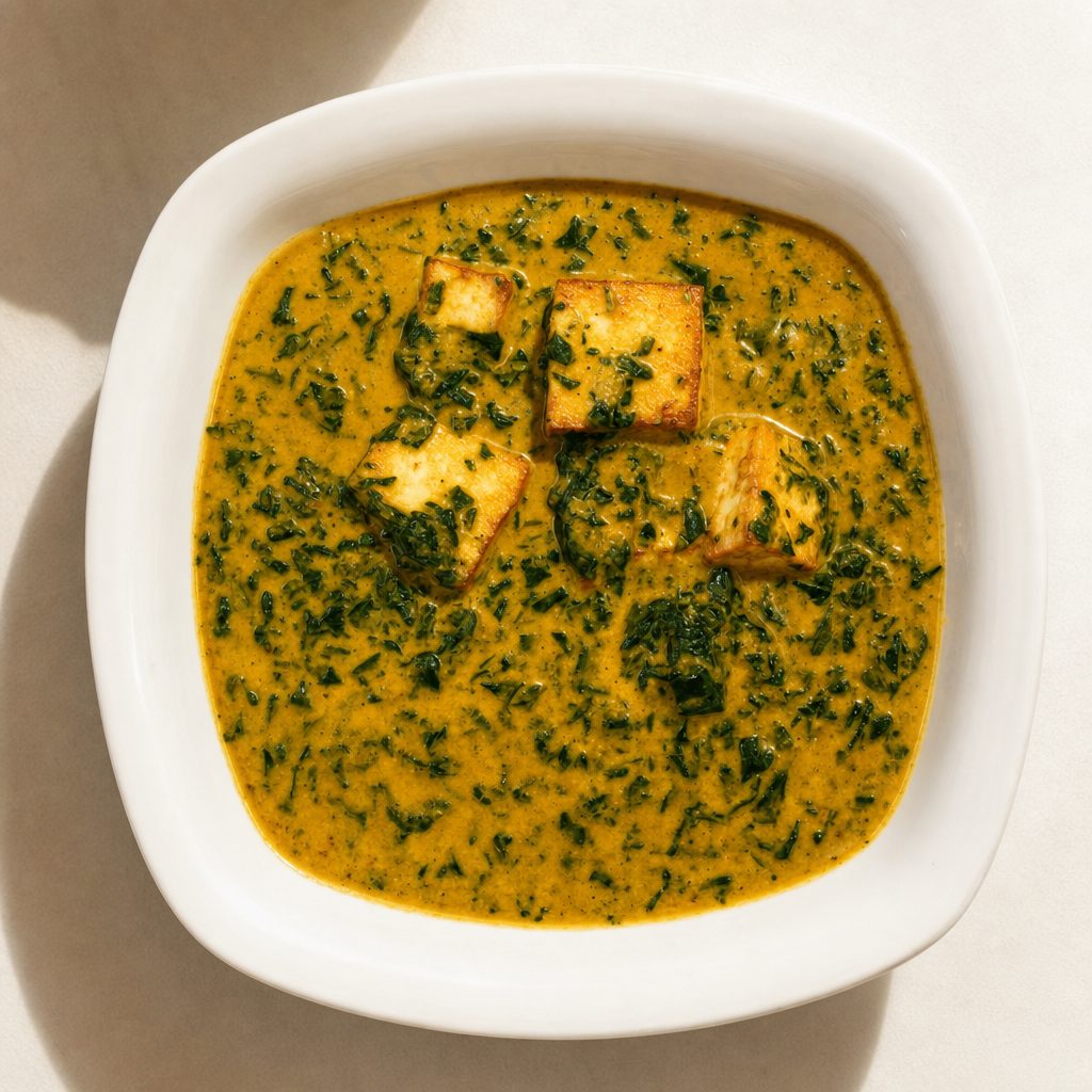 A la Carte Kukhura Ra Saagko Tarkari - Spinach & Chicken Cream Curry.