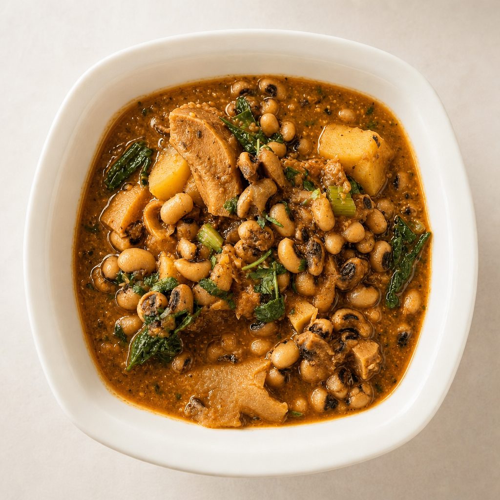 A la Carte Aloo Tama Bodi - Potato Black-Eyed Peas & Bamboo Shoot Curry.