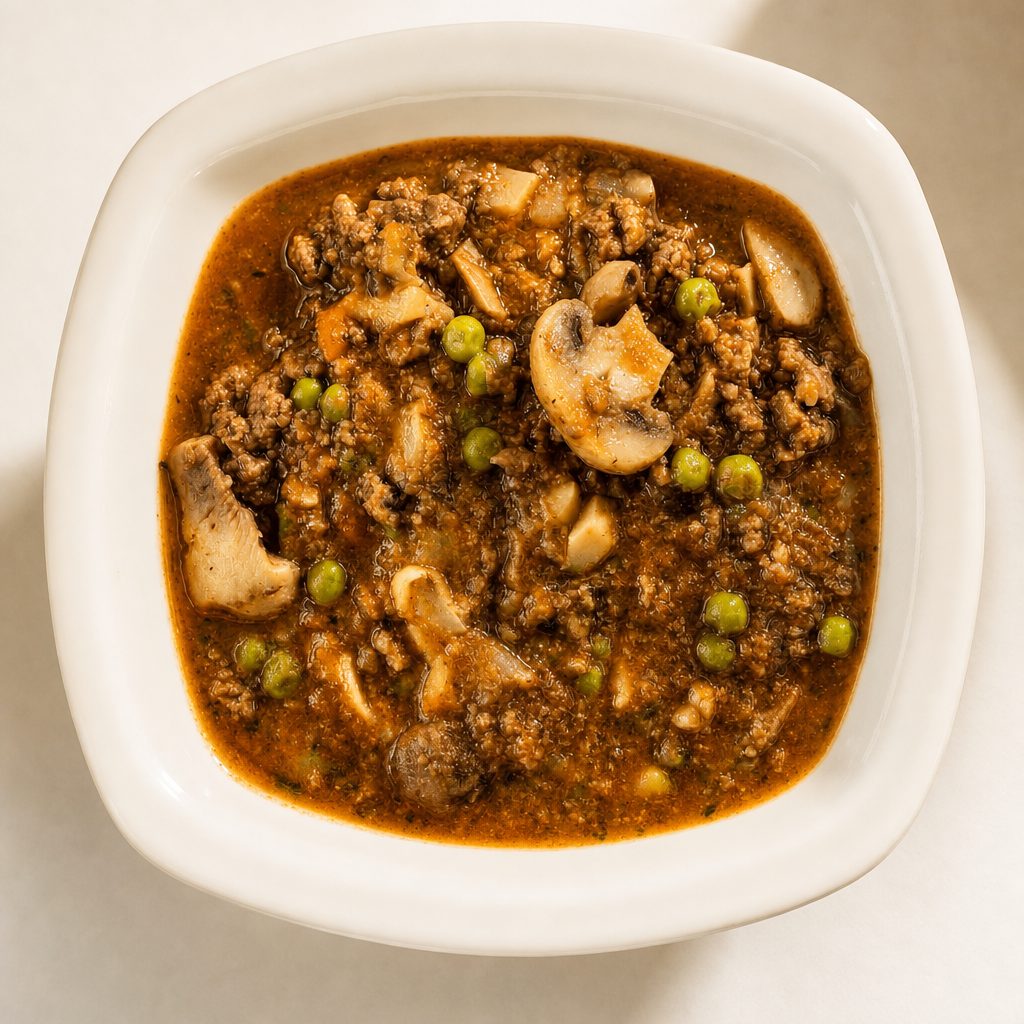 Combo Keema Tarkari - Minced Lamb Curry.