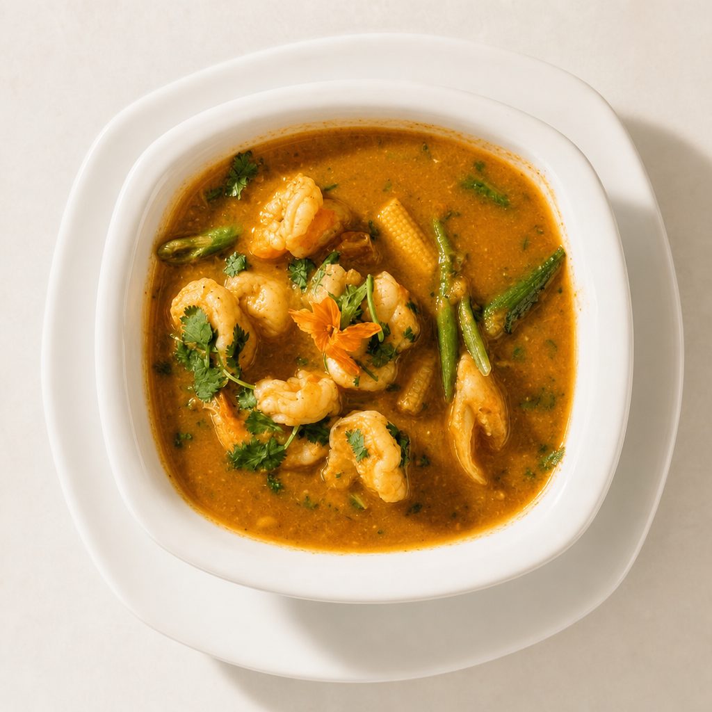 Combo Ihinge Machhako Takari - Black Tiger Prawn Curry.