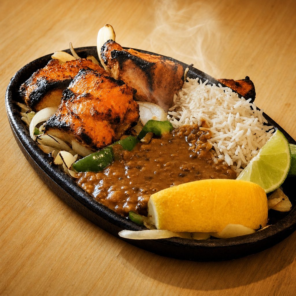 Combo Poleko Kukhura - Sizzling Chicken Platter.