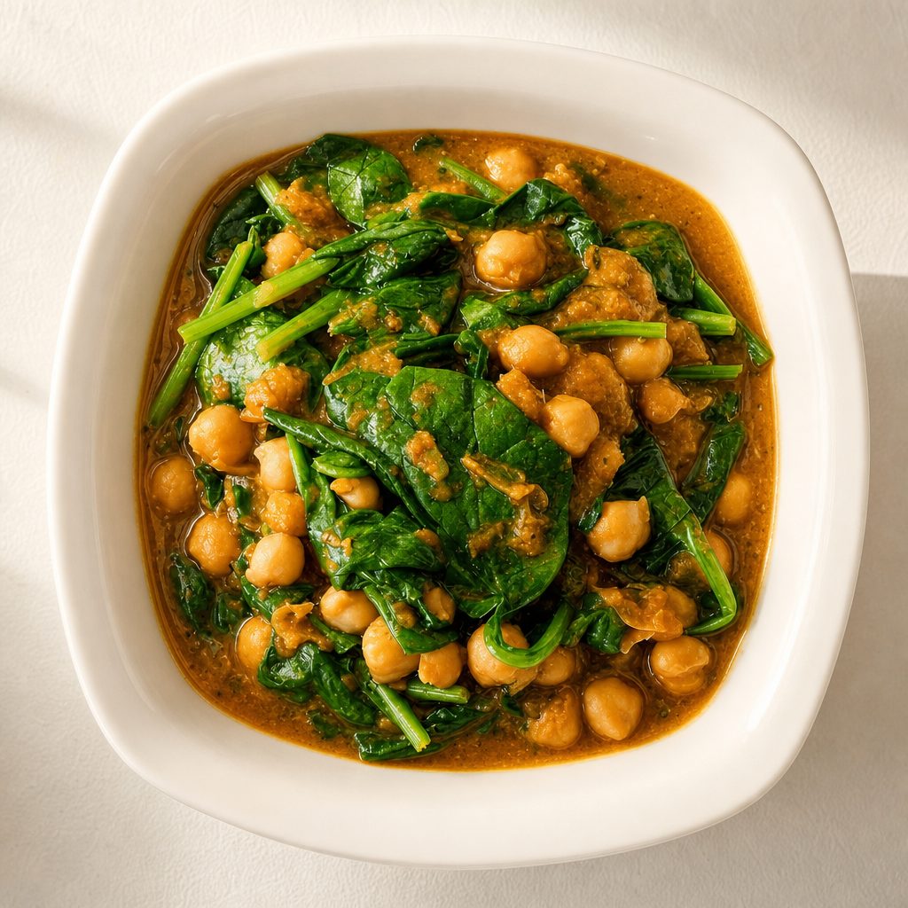 A la Carte Chana Saag - Baby Spinach, Garbanzo & Tomato Curry.
