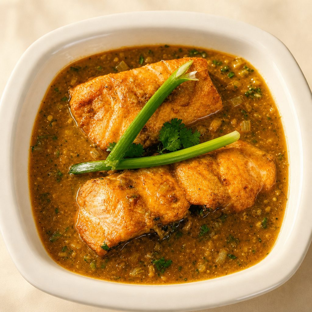 A la Carte Machhako Takari - Atlantic Salmon Fillet Curry.