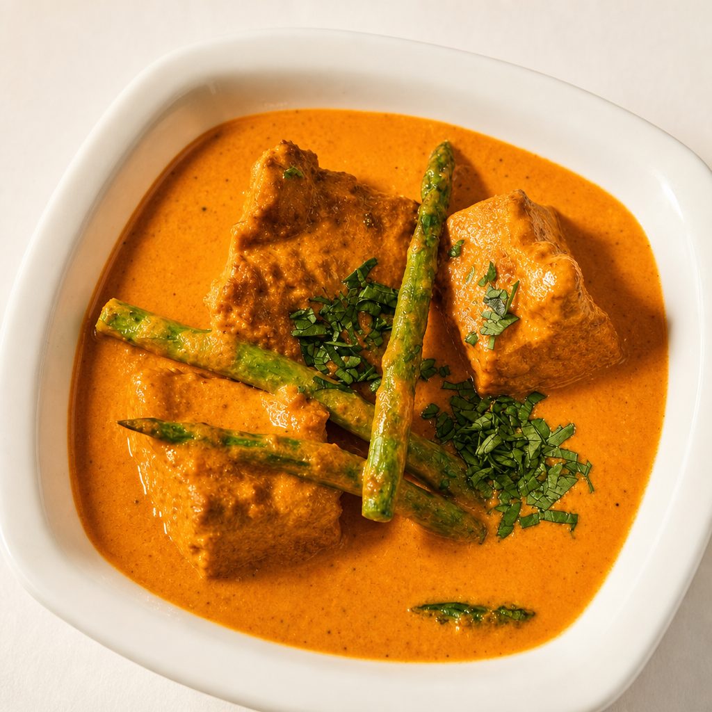A la Carte Tofu Tarkari - Tofu & Green Bean Light Creamy Curry.